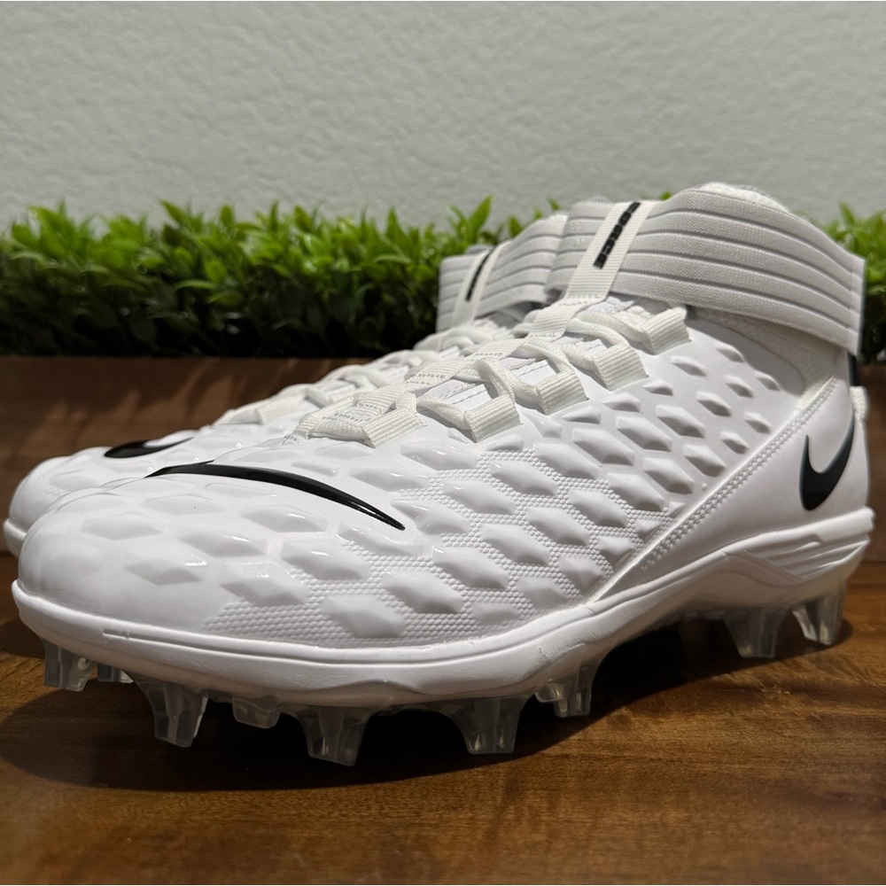 Nike Force Savage Pro 2 Football Cleats White Black AH4000-100 Men’s Size 9.5 - Picture 6 of 11